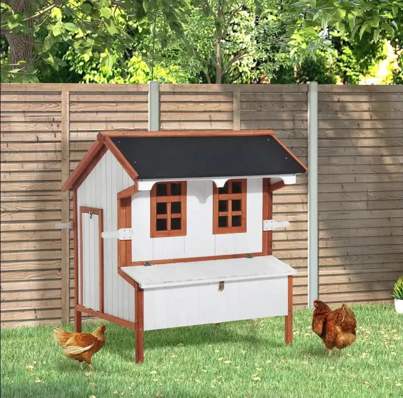 47" Chicken Coop With Hutch