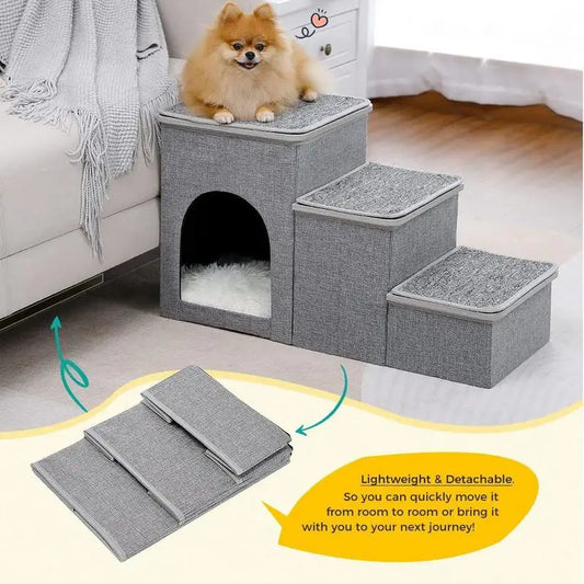 Foldable 3-Step Pet Stair